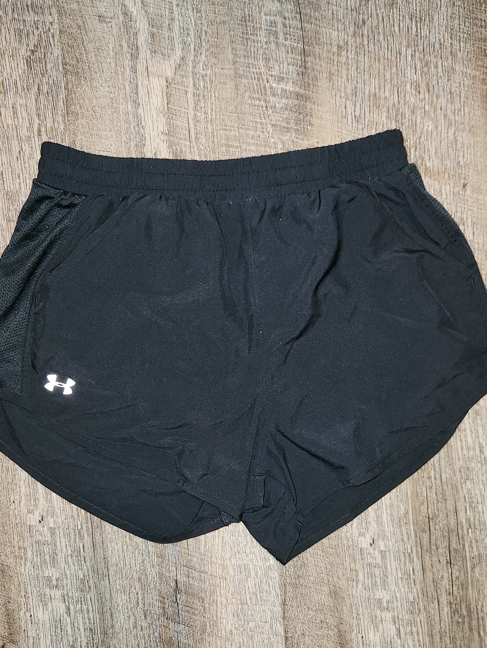 Under Armour Black Women's Training Shorts with White Logo